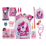 Kit Infantil C/ Maquiagem Mochila + Batom Esmalte Top Mp134