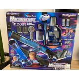 Kit Infantil Cientista Com Microscópio E Telescópio