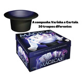 Kit Infantil Magica 30 Truques Cartola Varinha E Acessórios 