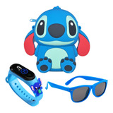 Kit Infantil Menina Personagem Desenho Bolsa Óculos Relógio 