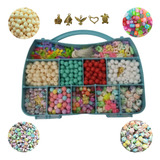 Kit Infantil Miçangas 1200 Pçs P/montar+brinde Faça Vc Mesmo