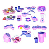 Kit Infantil Panela Air Fryer Prato Mercado Fruta Fogão 68pç