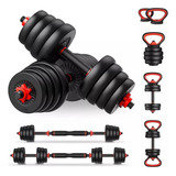 Kit Inicial Halteres Barras Fitness Ajustável Treino Casa