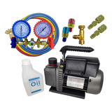 Kit Instalação Ar Condicionad Manifold R410 R134 Bomba Vácuo
