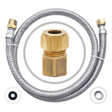 Kit Instalação Gás Encanado Mangueira 1,20mt + Adaptador F