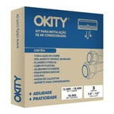 Kit Instalação Para Ar-condicionado 12 A 18 Mil Btus Okity
