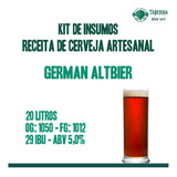 Kit Insumos Receita De Cerveja Artesanal Altbier 20 Litros
