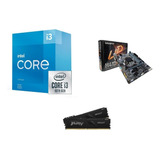 Kit Intel Core I3 10105f + Gigabyte H410m-h + 8gb Fury Ddr4