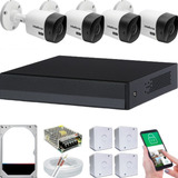 Kit Intelbras 4 Câmeras De Segurança Full Hd 1080p Completo