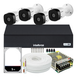 Kit Intelbras 4 Câmeras Vhl 1120 20m Dvr De 8 Canais Hd 1tb