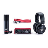 Kit Interface Audio Focusrite Scarlettsolo Studio