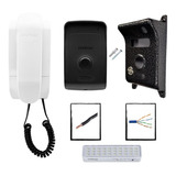 Kit Interfone Residencial Ipr 1010 Intelbras Cabo E Protetor