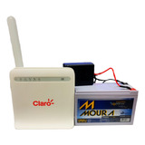 Kit Internet 4g 3g Wifi Zte Mf253l Mini Nobreak E Bat. Moura