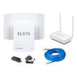 Kit Internet Rural Amplimax Fit 4g + Roteador + Cabo 10m