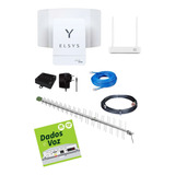 Kit Internet Rural Modem Elsys Link 3g + Roteador + Antena