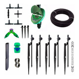 Kit Irrigação Jardim C/ Temporizador Digital Regulável