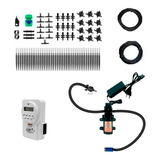 Kit Irrigação Jardim Vertical P/ 50 Vasos C/ Motobomba Timer