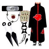 Kit Itachi Manto Akatsuki Infantil + Cosplay Naruto