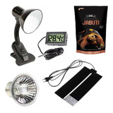 Kit Jabuti Luminária Lâmpada Uva Uvb 25w Placa Aquecida 220v