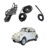 Kit Jahu Borracha Porta + Capo + Tampa Motor Colar Fusca