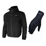 Kit Jaqueta X11 Rain Casual + Luva Térmica Moto Motoqueiro