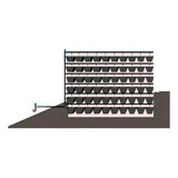 Kit Jardim Vertical 105 Vasos C Gotejamento