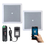 Kit Jbl Som Ambiente Amplificador Bluetooth + 2 Falante Teto