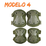 Kit Joelheira E Cotoveleira Tática Airsoft Paintball Skate