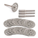 Kit Jogo 20 Mini Discos Diamantado 22 Mm P/ Micro Retifica