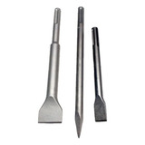 Kit Jogo 3 Peças Ponteiro Talhadeiras Para Martelete Sds Max