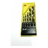 Kit Jogo 5 Brocas Aco Rapido Hss Metal 4 A 10 Mm
