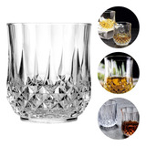 Kit Jogo 6 Copos De Vidro Para Whisky 320ml Gelo Diamonds