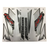 Kit Jogo Adesivo Faixa Honda Nx400 Falcon 2004 Preta - 612