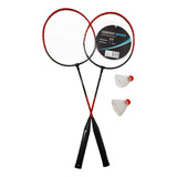 Kit Jogo Badminton Semi Profissional 2 Raquetes+ 2 Petecas