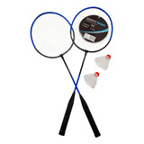 Kit Jogo Badminton Semi Profissional 2 Raquetes+ 2 Petecas