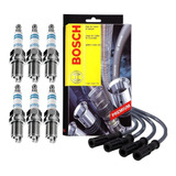 Kit Jogo Cabos E 6 Velas Gm S10 Blazer 4.3 V6 Original Bosch