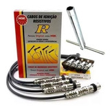 Kit Jogo Cabos Velas Ngk Fox Crossfox Gol G4 G5 G6 + Chave