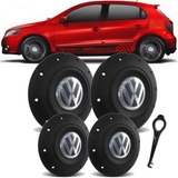 Kit Jogo Calota Centro De Roda Ferro Vw Aro 13 14 15 Amarok