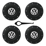 Kit Jogo Calota Centro De Roda Ferro Vw Aro 13 14 15 Amarok