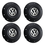 Kit Jogo Calota Centro De Roda Ferro Vw Aro 13 15 Amarok