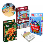 Kit Jogo Cartas Rouba Monte + Jogo Memória + Jogo Do Mico