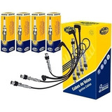 Kit Jogo De Cabos E Velas Ignição Saveiro Gol G5 1.6 Flex 