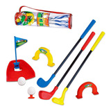 Kit Jogo De Golfe Infantil C/ Sacola Para Transporte Braskit