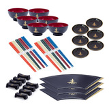 Kit Jogo De Jantar Japonês Oriental Sushi Sashimi -