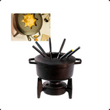 Kit Jogo De Panela Fondue Conjunto De Ferro Completo Rechaud
