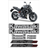 Kit Jogo Faixa Emblema Adesivo Kawasaki