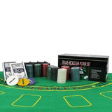 Kit Jogo Lata De Poker 200 Fichas Com Numeração Feltro