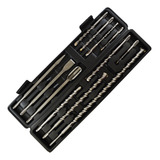 Kit Jogo Sds Plus Brocas Ponteiros Talhadeiras Maleta 12pçs