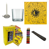 Kit Jogo Tarot Completo Toalha +baralho