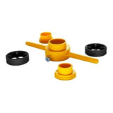 Kit Jogo Tarracha Para Canos Tubos De Pvc 1/2 A 1 Pol. 6 Pçs
